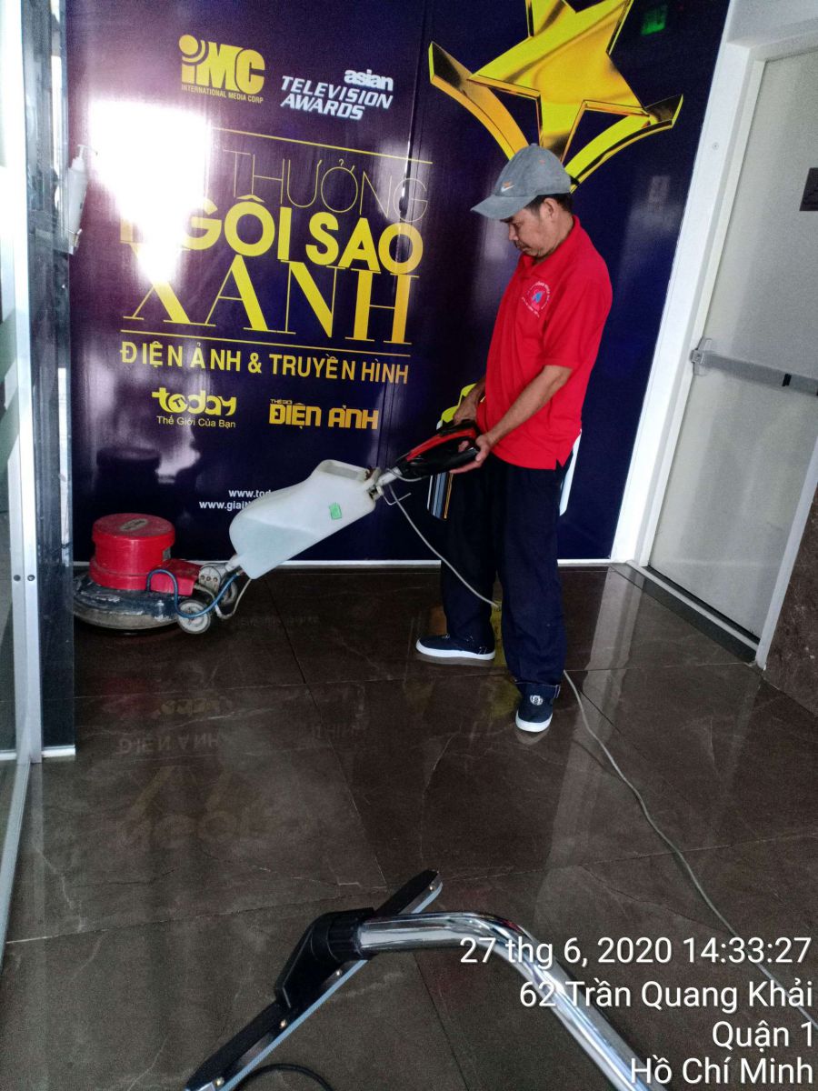 Dự án vệ sinh Truyền Hình Ngôi Sao Xanh - tại Số 62 Trần QuangKhair, Quận 1, TPHCM